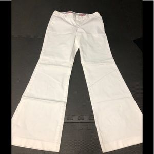 Banana Republic white flare dress pants